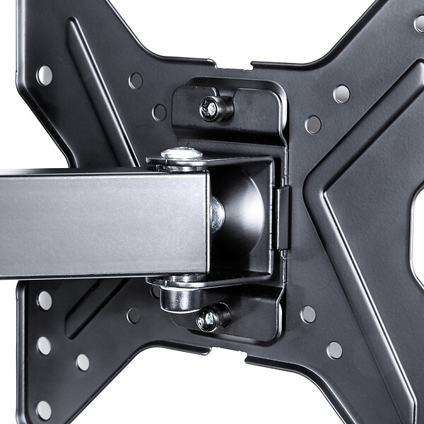TECTAKE - Support mural TV 17"- 42" orientable et inclinable noir - large
