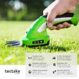 TECTAKE - Taille haie électrique 2 en 1 vert - vignette