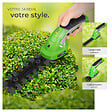 TECTAKE - Taille haie électrique 2 en 1 vert - vignette