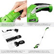 TECTAKE - Taille haie électrique 2 en 1 vert - vignette