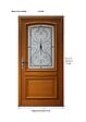 GD MENUISERIES - Porte d'entrée Bois Vitrée Manon, H200 x L90 cm Côte Tableau p.Droit - vignette