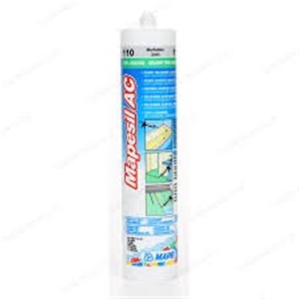 MAPEI - Mastic silicone MAPESIL AC - Coloris: 120 Noir- réf : 4812042IT - MAPEI - large