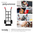 TECTAKE - Diable rigide 200 kg noir - vignette