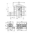 TIMBELA - Timbela M503 Maison en bois pour enfants - 178x241xH151cm / 2.63m2 - vignette