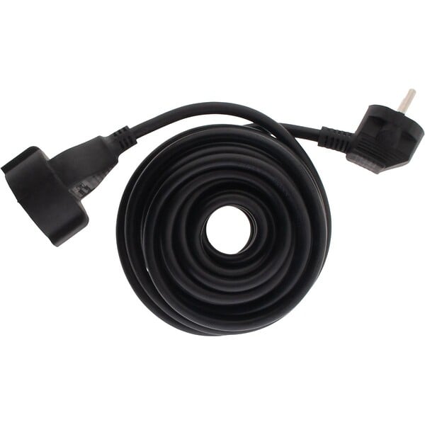 ZENITECH - Rallonge Schuko HO5VV-F 3G1,5mm² 10m - noir - Zenitech - large