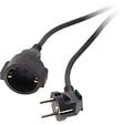 ZENITECH - Rallonge Schuko HO5VV-F 3G1,5mm² 10m - noir - Zenitech - vignette