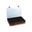 INTEC - Boîte de rangement professionnelle Organiseur 23 compartiments amovibles Noir Orange 44.3 x 31.7 x 8 cm (L x l x h) INTEC - vignette