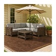 INTEC - Lot de 10 Dalles de sol Clipsables Marron Taupe 116x76x3cm Polypropylène Revêtement de Sol Modulable 7.69m2 INTEC - vignette