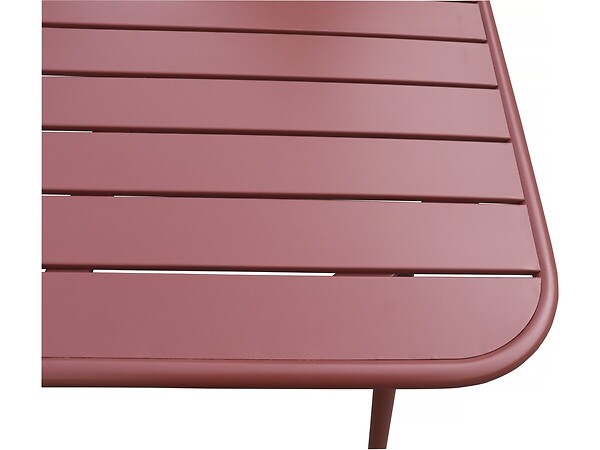 HABITAT ET JARDIN - Table et chaises de jardin en métal "Bilbao" - 6 places - Terracotta - large