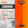 WARM TECH - Chauffage de terrasse 2000W sur pied - 3 positions - vignette