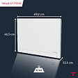 THOMSON - Radiateur électrique fixe à inertie sèche céramique - THOMSON - MILLA 1000W - Connecté WiFi - blanc - NF - vignette