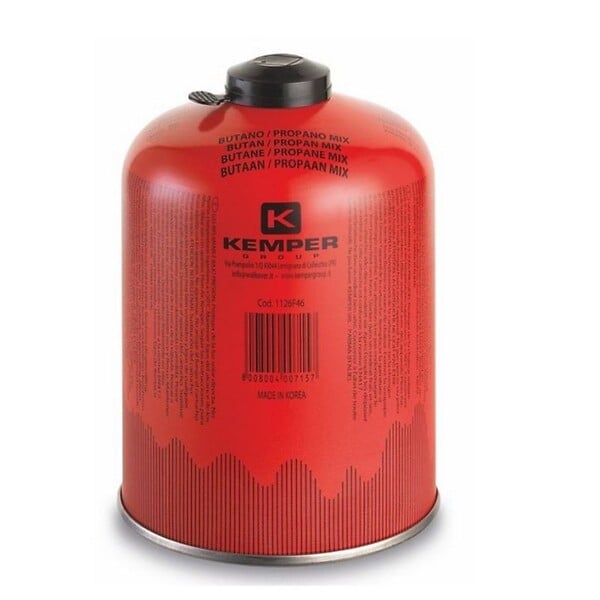 KEMPER - Pack de 6 Cartouches de gaz 450g Butane propane mix Valve 7/16 KEMPER - large