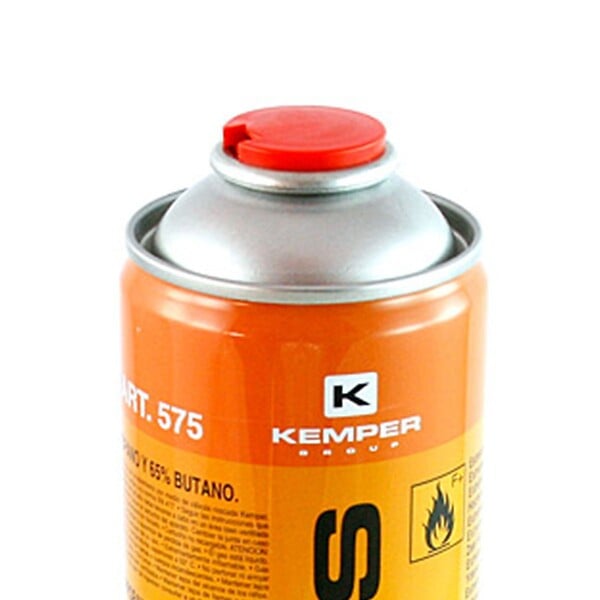 KEMPER - Pack de 6 Cartouches gaz 330g Bouteilles Butane propane 600ml Kemper Bonbonne gaz universelle valve 7/16 - large
