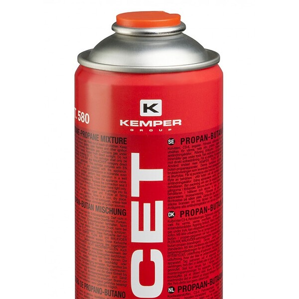 KEMPER - Cartouche gaz 330gr NOVACET Butane propane mix 600ml Valve 7/16 KEMPER - large