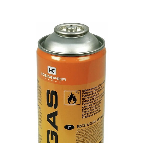 KEMPER - Pack de 12 Cartouches de gaz 330gr Butane propane mix 600ml Valve 7/16 KEMPER - large
