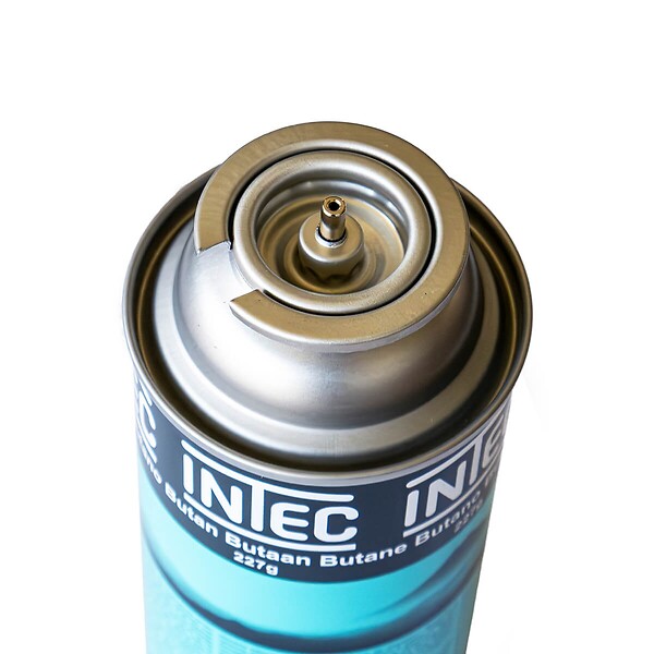 INTEC - Pack 8 Bouteilles de gaz Butane 250 g Cartouche gaz Camping Compacte Encliquetable Réchaud Desherbeur Barbecue INTEC - large