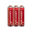 KEMPER - Pack de 3 Cartouches de gaz 330gr NOVACET Butane propane mix 600ml Valve 7/16 KEMPER - vignette