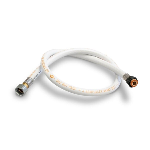 KEMPER - Pack Tuyau gaz flexible 2 m + Détendeur Butane à clipser Quick-On Valve Diam 27mm Avec Sécurité stop gaz - large