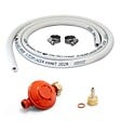 PROWELTEK - Kit connexion gaz Détendeur propane 37 mbar +Tuyau gaz souple 1.50m + embout tétine - vignette