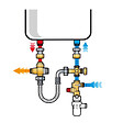 THERMADOR - Kit de sécurité chauffe-eau Thermador KMIXV siège standard GSL vertical - vignette