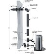 TEN - Kit de raccordement TEN 478580 façade Bioten 80/125 noir 10 pièces - vignette