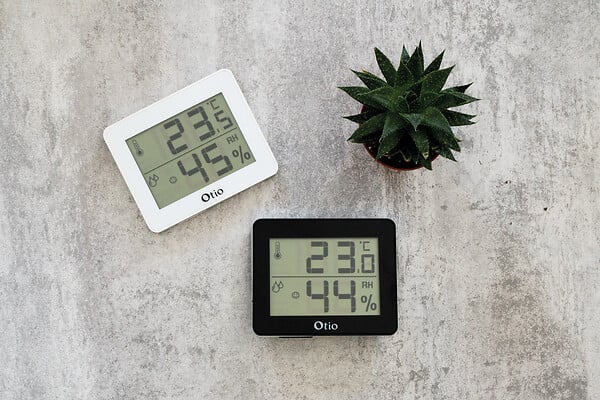 OTIO - Thermomètre intérieur extérieur filaire Blanc - Otio - large