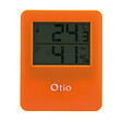 OTIO - Thermomètre hygromètre magnétique LCD - Orange - Otio - vignette