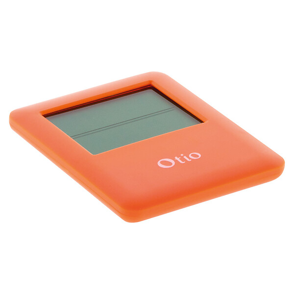 OTIO - Thermomètre hygromètre magnétique LCD - Orange - Otio - large