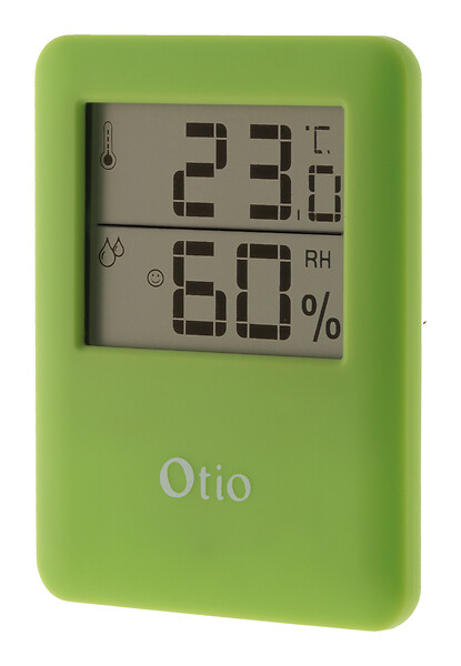 OTIO - Thermomètre hygromètre magnétique LCD - Vert - Otio - large
