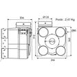 UNELVENT - VMC AUTOREGLABLE Série DECO 2 - DECO 2 K - Kit VMC standard, équipé d'1 caisson DECO 2 + 2 bouches extra-plates design D80 mm + 1 bouche extra-plate design D125 mm - vignette