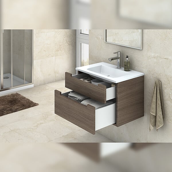 EMUCA - Tiroir extérieur Concept 30kg hauteur 105mm, profondeur 350mm, Acier, Peint en blanc - large