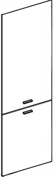 GD MENUISERIES - Porte de cuisine florale brut H200,4xL59,5 cm - large