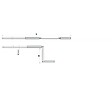 CHERUBINI - TO BRAS 180 D14 TUBE ALU D13X15 BLC LD180CM - vignette