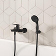 GROHE - Support mural pour douchette Vitalio noir mat + microfibre - vignette