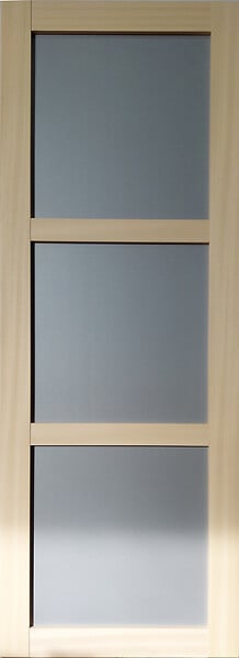 GD MENUISERIES - Porte Coulissante Ayous 3 Panneaux Gris Clair H204 x L73 cm - large