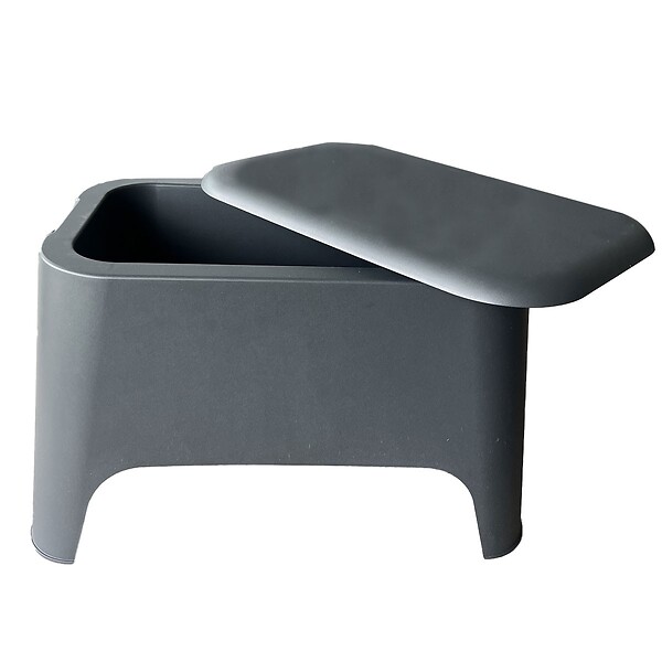 TOOMAX - Table basse de jardin 59x 39x 36cm Anthracite Avec couvercle Extérieur / Intérieur TOOMAX - large
