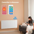CIARRA - CIARRA CDHTD20A-W Radiateur Electrique Connecté Mural 2000W 15-20㎡ Double Cœur de Chauffe IP24 Chauffage Programable - vignette