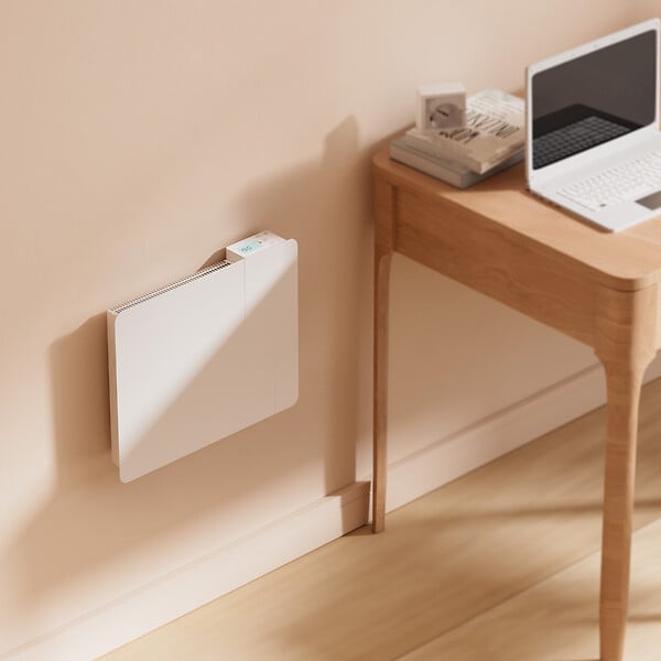 CIARRA - CIARRA CDHTD10A-W Radiateur Electrique Connecté Mural 1000W 5-10㎡ Double Cœur de Chauffe IP24 Chauffage Programable - large