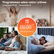 CIARRA - CIARRA CDHTD10A-W Radiateur Electrique Connecté Mural 1000W 5-10㎡ Double Cœur de Chauffe IP24 Chauffage Programable - vignette