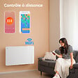 CIARRA - CIARRA CDHTD15A-W Radiateur Electrique Connecté Mural 1500W 10-15㎡ Double Cœur de Chauffe IP24 Chauffage Programable - vignette