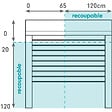 VOLET-MOUSTIQUAIRE - VOLET ROULANT ALU, MOTEUR FILAIRE, H 120 x L120 cm POUR FENETRE - vignette