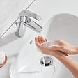 GROHE - Vasque à poser Euro Ceramic 60cm  + Mitigeur lavabo M Eurosmart avec vidage Chromé - vignette