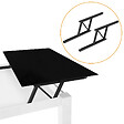 EMUCA - Jeu de ensemble de mécanismes de levage pour table basse, permet de lever la table de 135mm, Acier, Peint en noir - vignette
