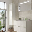 BURGBAD - Colonne de salle de bain Olena 1 porte  blanc brillant - vignette