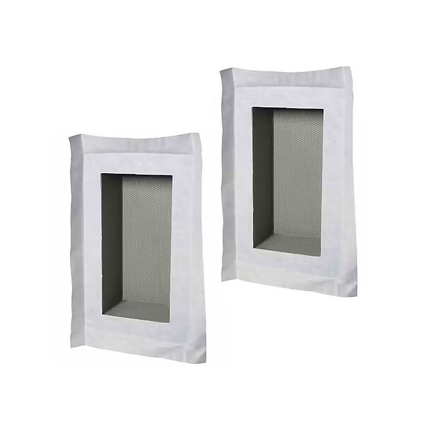 MARMOX - Duo de niches à carreler étanche - Format intérieur U-Tile - 15 cm de profondeur - large