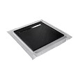 MARMOX - Receveur pierre naturelle graphite noir U-Tile grille caniveau excentrée - vignette