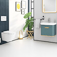 VITRA - Pack WC suspendu VitrA Sento Blanc Compact  + Bâti  auto-portant V-Fix Core  + Plaque Round Blanc - vignette