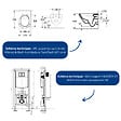 VILLEROY ET BOCH - Pack WC suspendu sans bride Architectura Twistflush [e³] rond + bâti-support ViConnect + plaque chrome mat - vignette