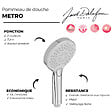 JACOB DELAFON - Pommeau de douche Metro 3 jets chromé + flexible - vignette