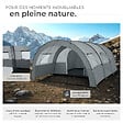 TECTAKE - Tente tunnel Roskilde pour 6 personnes gris clair/gris foncé - vignette